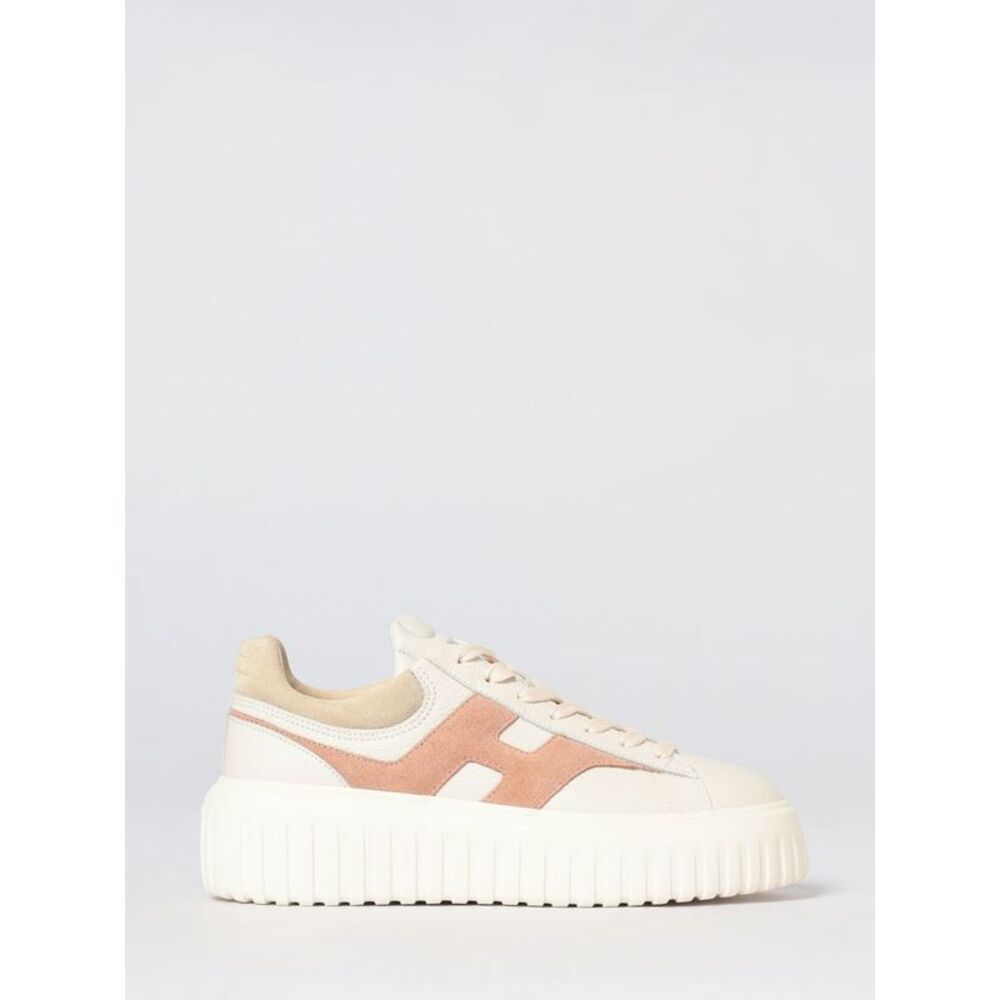 Hogan Women Hogan H-Stripes Grained Leather Sneakers